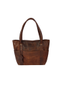  Women Tote Buffalo Leather Brown Shoulder Bag Large Office Handbag Shopper Purse